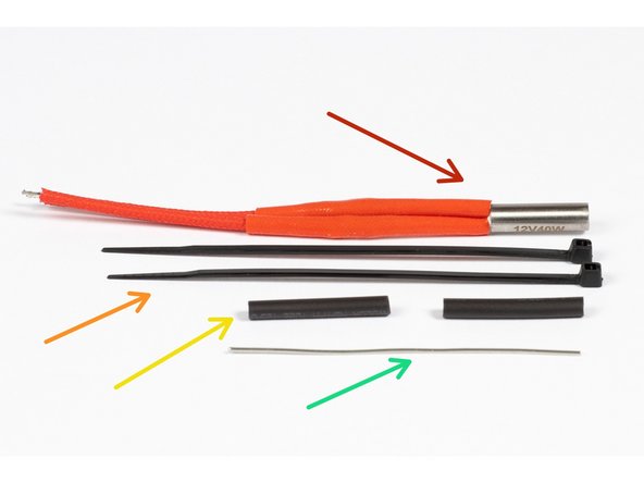 The Replacement Heater Cartridge kit, contains the following elements: